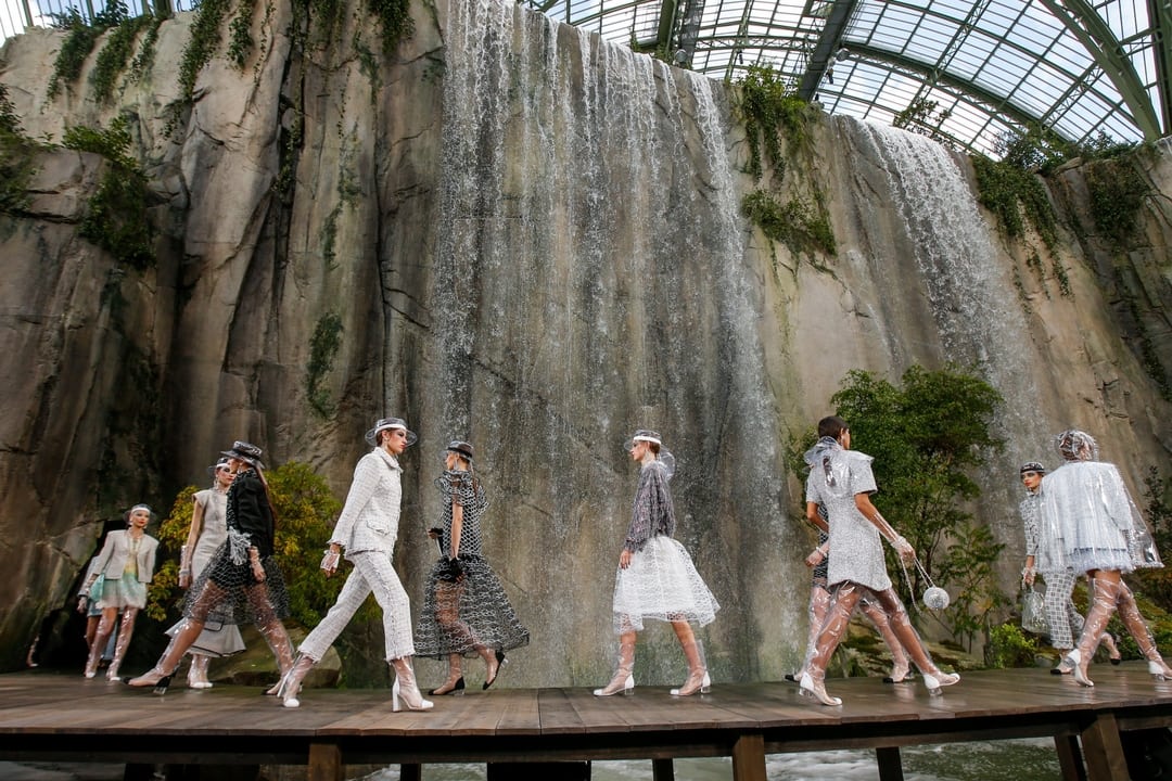 Chanel fashion show runway